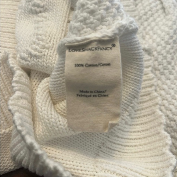 LoveShackFancy Soft White Textured Cardigan Size Small - Like New - Picture 8 of 12